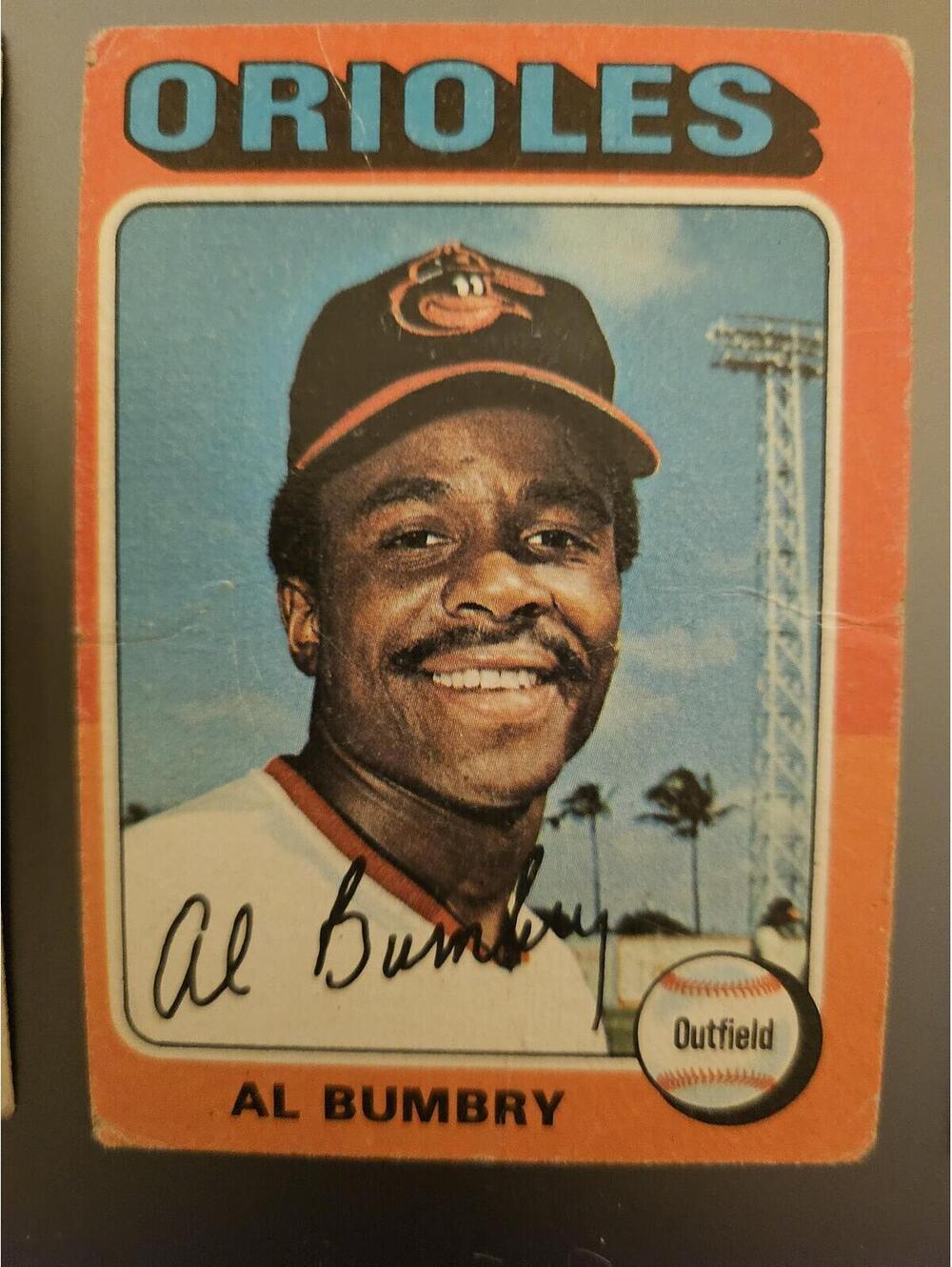 1975 Topps Baltimore Orioles Baseball Card #358 Al Bumbry - (as is